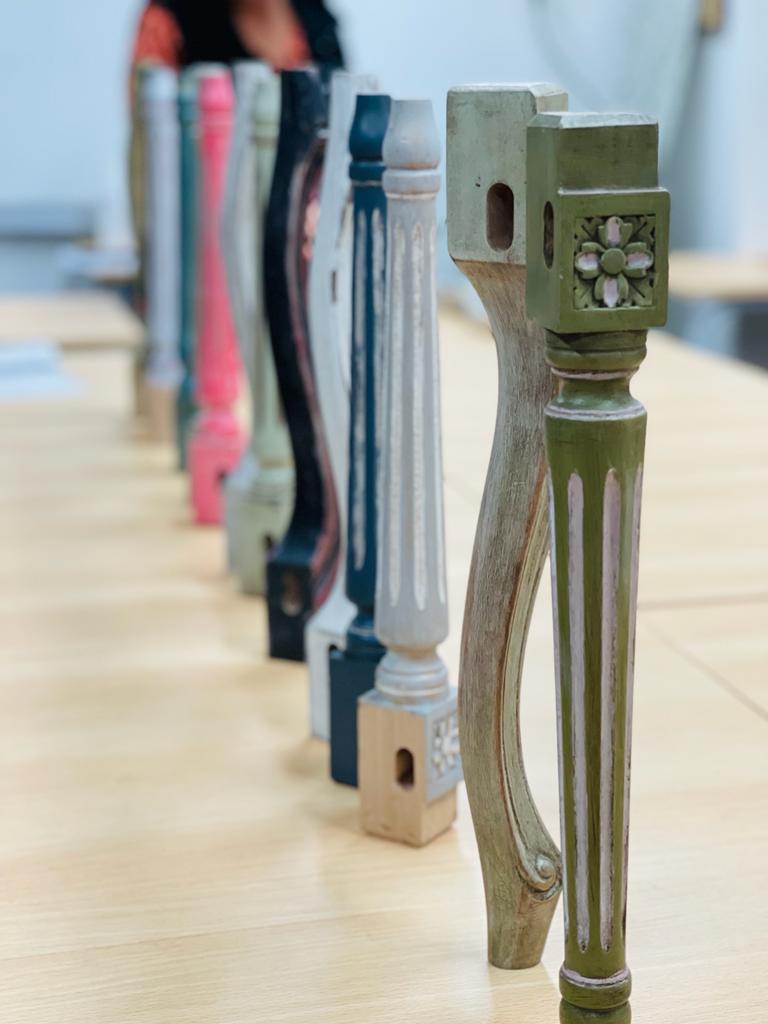 Patine pieds de sièges